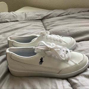 White Polo Ralph Lauren sneaker size 10